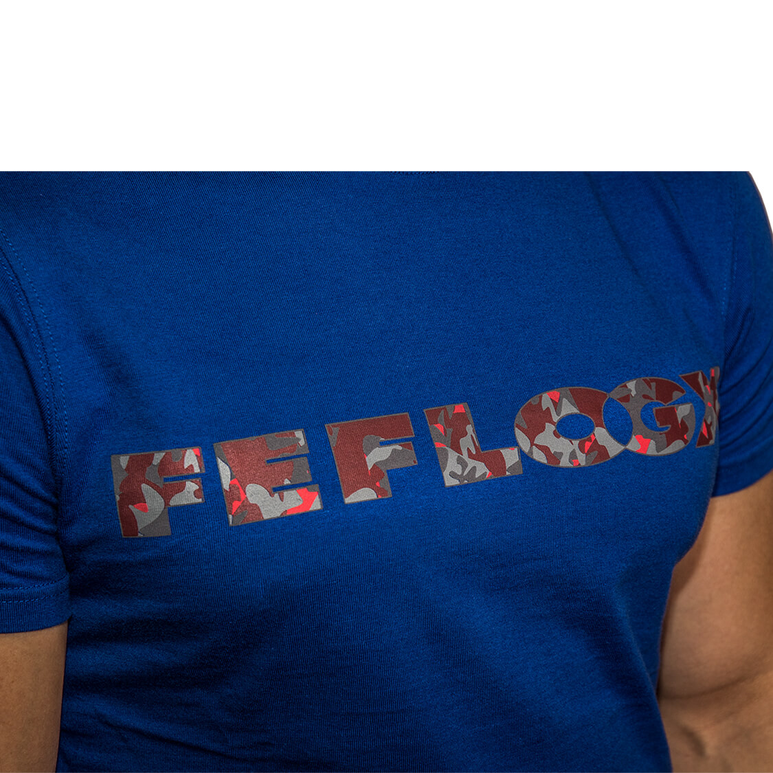 FEFLOGX T-Shirt Basic, Detail Schriftzug (weiß) FFX Basic T-Shirt Prime