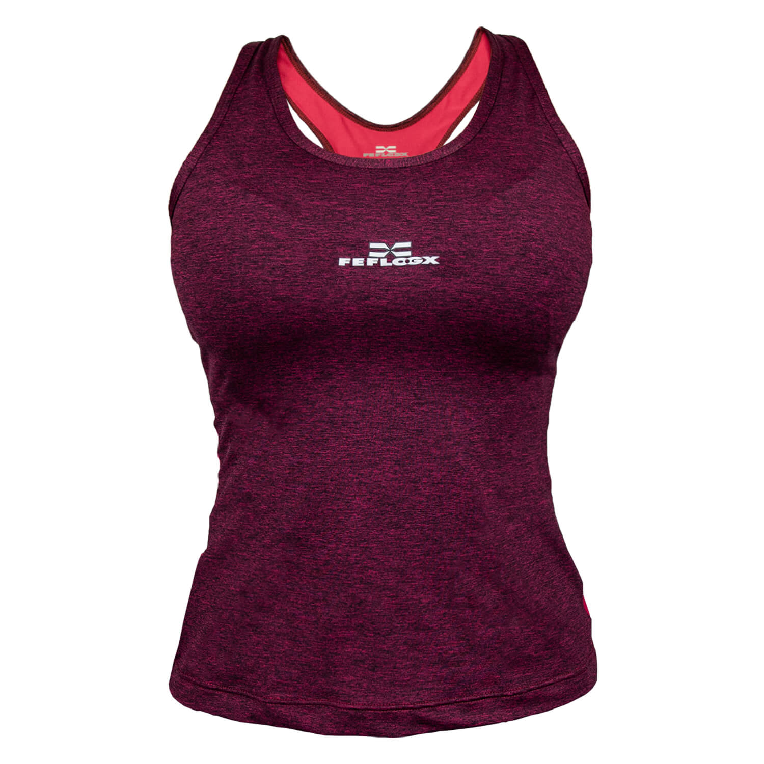 FEFLOGX Sportswear Damen Sport Top Motion, weißes Ghost-Foto (1). FFX Damen Sport Top Motion