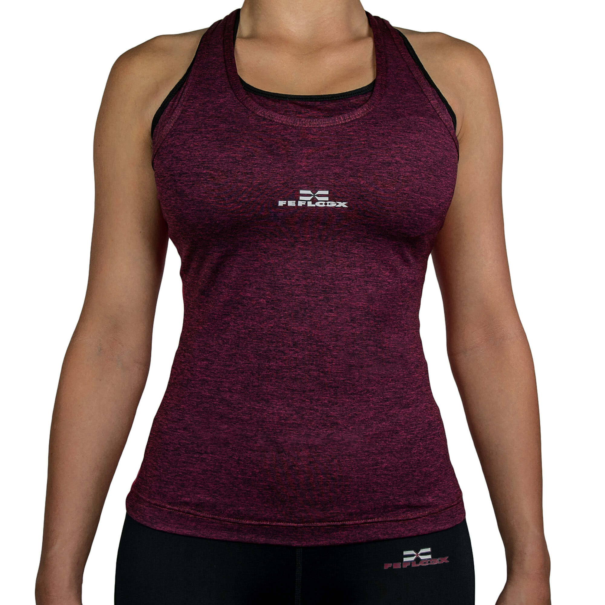 FEFLOGX High-Grade Sportswear Damen Sport Top Motion, Sport-Shirt Frauen, Damen Sportbekleidung, Kampfsport, MMA & Fitness, vordere Ansicht. FFX Damen Sport Top Motion