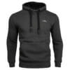FEFLOGX Sportswear Herren Men Hoody EXC Move. Gemühtlicher Hoodie, grau, für Freizeit, Sport, MMA, Kampfsport, Fitness, vordere Ansicht des Kapuzen Pullovers. Freizeit & Sportkleidung Herren. FFX Herren Hoody EXC Move