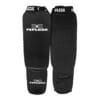 FEFLOGX Sportswear Pro Stoff Schienbeinschützer Fight Striker, Schienbeinschoner, MMA Schienbeinschützer Kickboxen, Hoch-komfortabel Schien Bein Schoner, Hohe Qualität der Beinschoner, Schienbeinschutz Kickboxen, Muay Thai, MMA, Thaiboxen, Taekwondo, Karate, Gesamtfoto Paar (1). FFX Stoff Pro Schienbeinschützer Fight Striker