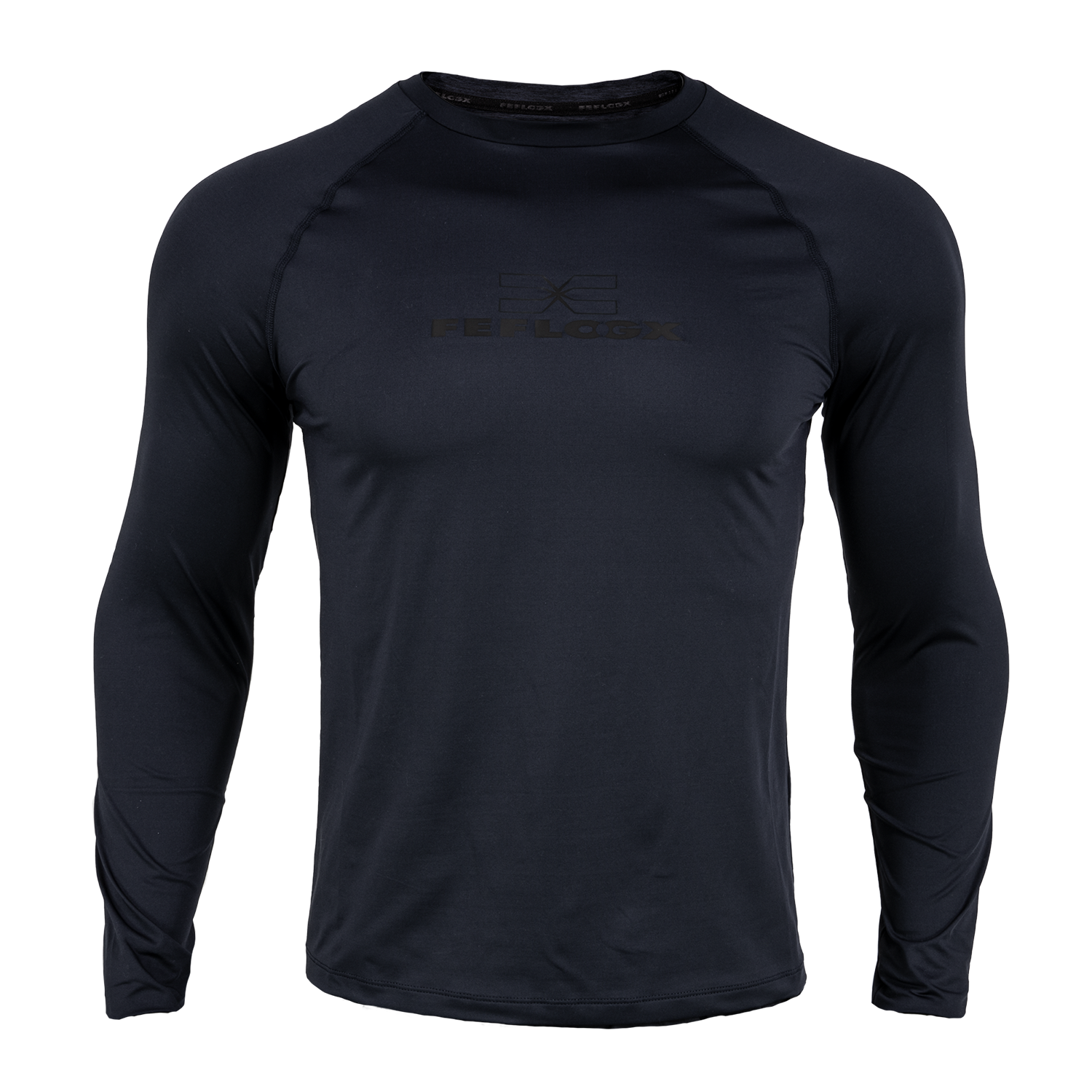 Herren Langes Rashguard EXC Move von FEFLOGX Sportswear, MMA, Grappling, vorne. FFX Langes Rashguard EXC Move