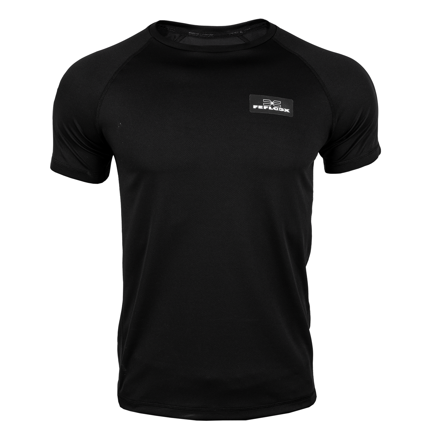 Funktionsshirt EXC Move, Mesh, schwarz, FEFLOGX Sportswear Herren, vorne Sportshirt. Sportkleidung Herren. FFX Herren Funktionsshirt EXC Move