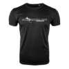 FFX Pro MMA Shirt Extreme Strike by FEFLOGX Sportswear, Sportshirt super bequem, hoch komfortables Basic T Shirt Lifestyle, High Performance Sport Shirt, UFC MMA Shirt, UFC MMA T Shirt, Mixed Martial Arts (MMA) Schriftzug mit Blut Spritzern, für Herren, Damen, Unisex, in weiß & schwarz, Vorderseite schwarzes Shirt. FFX Pro MMA Shirt Extreme Strike
