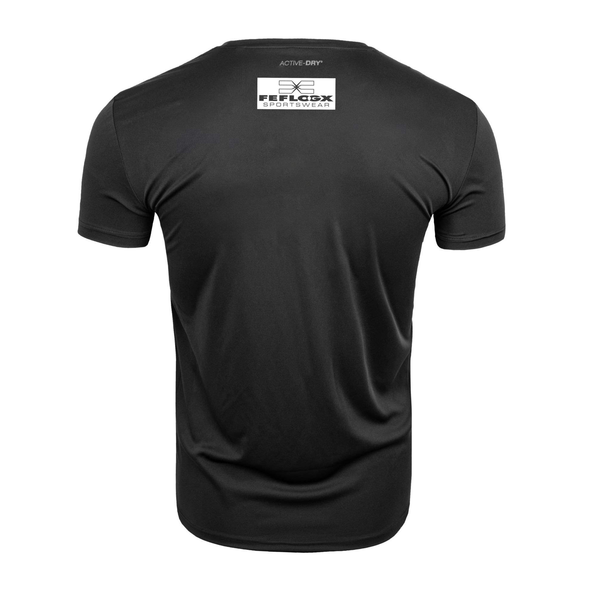 FFX Mixed Martial Arts MMA T-Shirt Fight Striker by FEFLOGX Sportswear, Sportshirt super bequem, hoch komfortables Basic Lifestyle T Shirt, High Performance Sportshirt, UFC MMA Shirt, UFC, MMA T Shirt, Herren Shirt, Damen Shirt, Mixed Martial Arts Shirt (MMA), großer Schriftzug untereinander, für Herren, Damen, Unisex, in weiß & schwarz, Rückseite schwarzes Shirt. FFX Pro MMA Shirt Extreme Strike