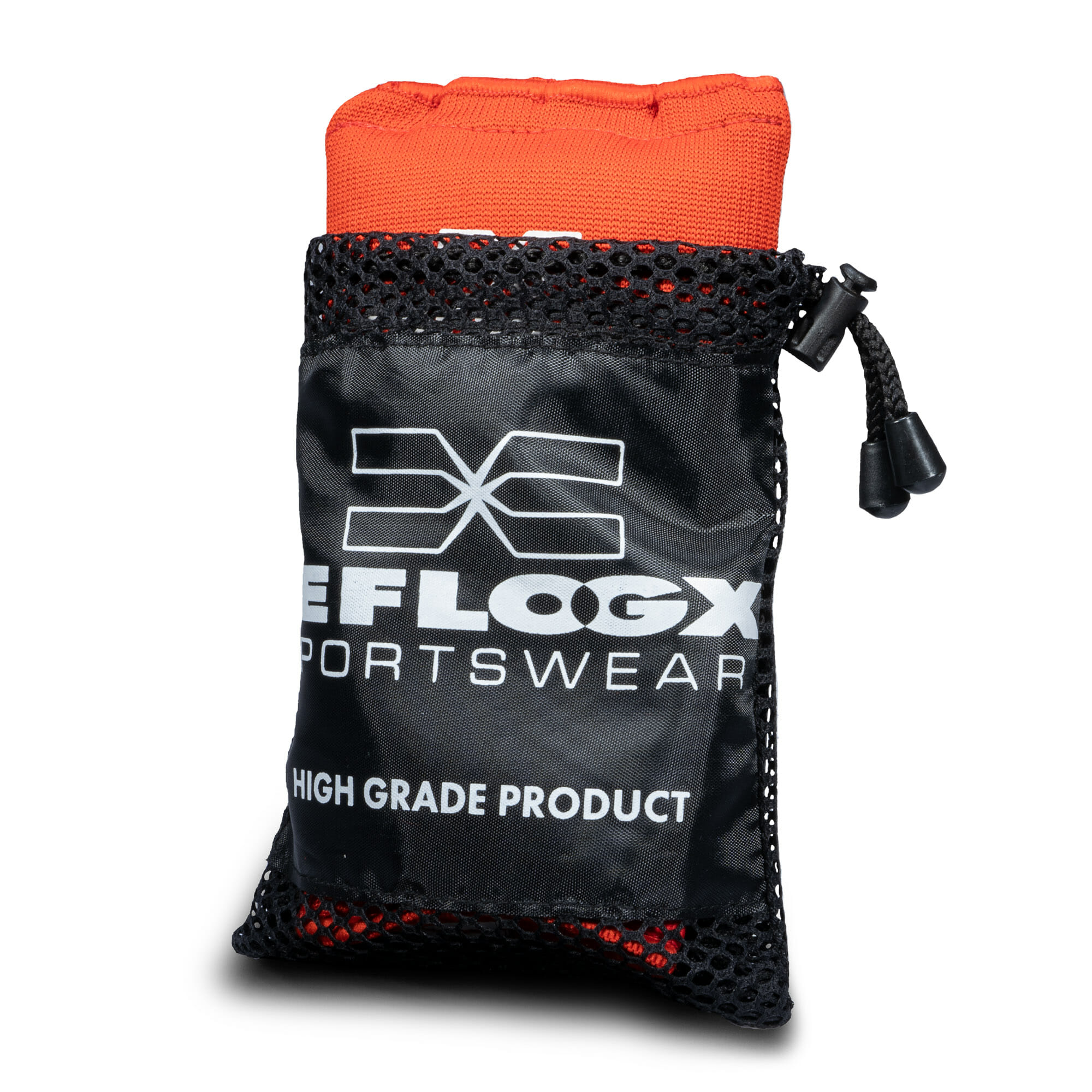 Gel Bandagen Handschuhe FEFLOGX Sportswear. Gel Handschuhe, Boxbandagen, super-bequem, hervorragende Performance & langlebiger Verschluss. Rot, mit Aufbewahrungs- & Wäsche-Netz. FFX Performance Gel Bandagen Handschuhe Superior Striker