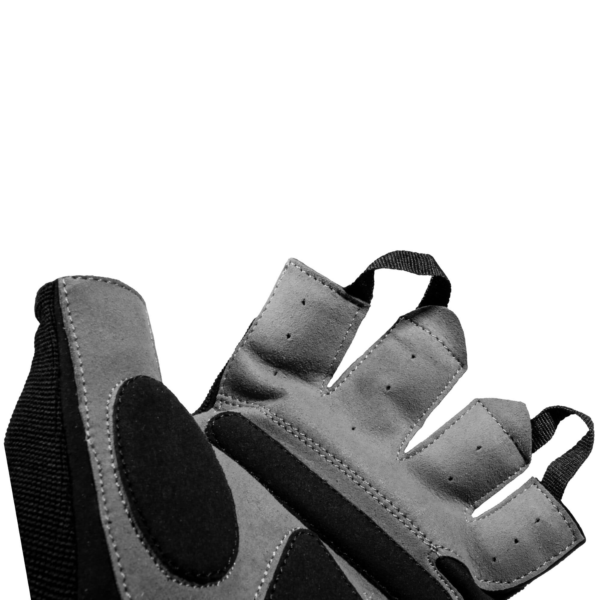Fitness Handschuhe, Trainingshandschuhe von FEFLOGX Sportswear, in 2 Farben erhältlich, max. Schutz, hoch-komfortabel, leicht & schnell an- & auszuziehen, Detail-Foto Daume, Handfläche & der Auszieh-Schlaufen, starker Grip, Gym Gloves, Training, Kraftsport. Equipment. FFX Fitness Handschuhe High Performance
