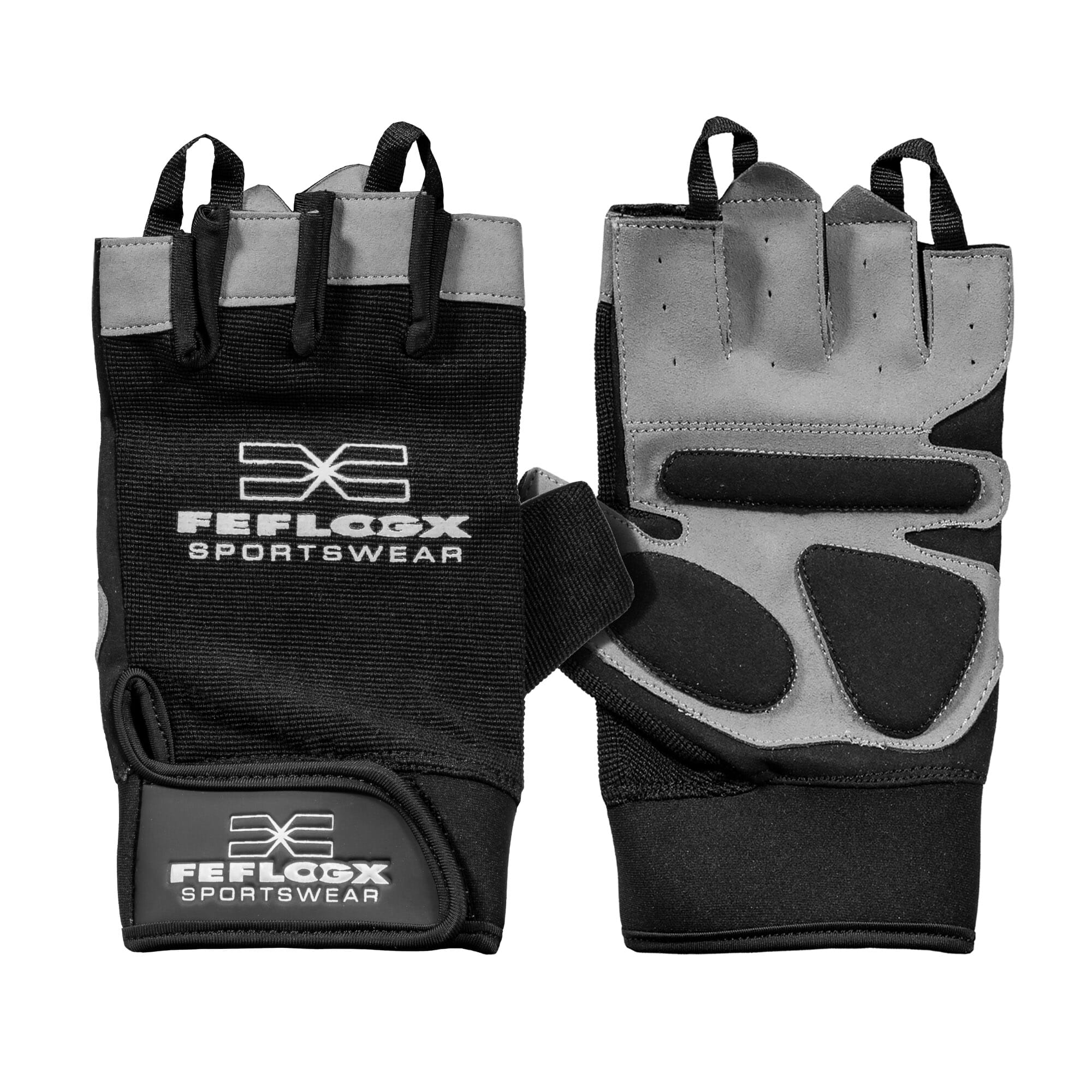 Fitness Handschuhe, Trainingshandschuhe von FEFLOGX Sportswear, in 2 Farben erhältlich, max. Schutz, hoch-komfortabel, leicht & schnell an- & auszuziehen, rechts & links, vorne & hinten, Gym Gloves, Training, Kraftsport. FFX Fitness Handschuhe High Performance