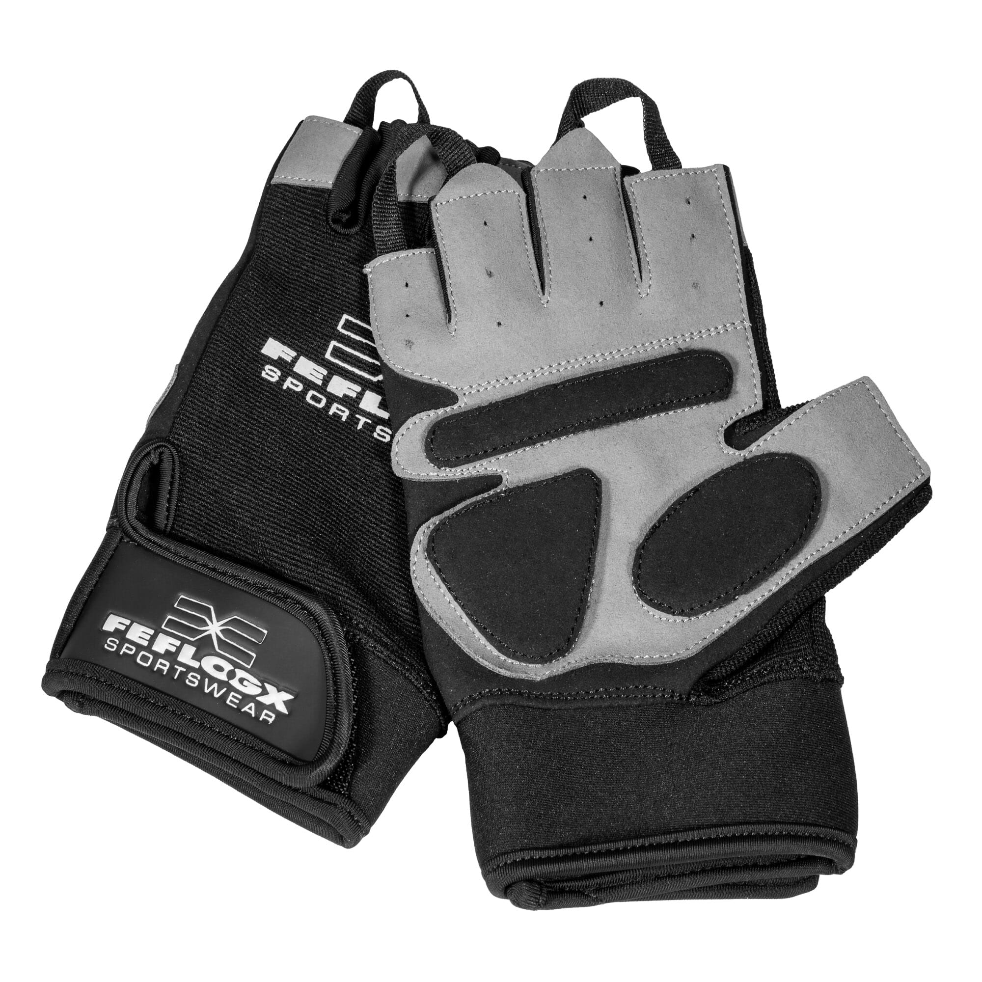 Fitness Handschuhe, Trainingshandschuhe von FEFLOGX Sportswear, in 2 Farben erhältlich, max. Schutz, hoch-komfortabel, leicht & schnell an- & auszuziehen, rechts & links, vorne & hinten schräg, Gym Gloves, Training, Kraftsport. Equipment. FFX Fitness Handschuhe High Performance