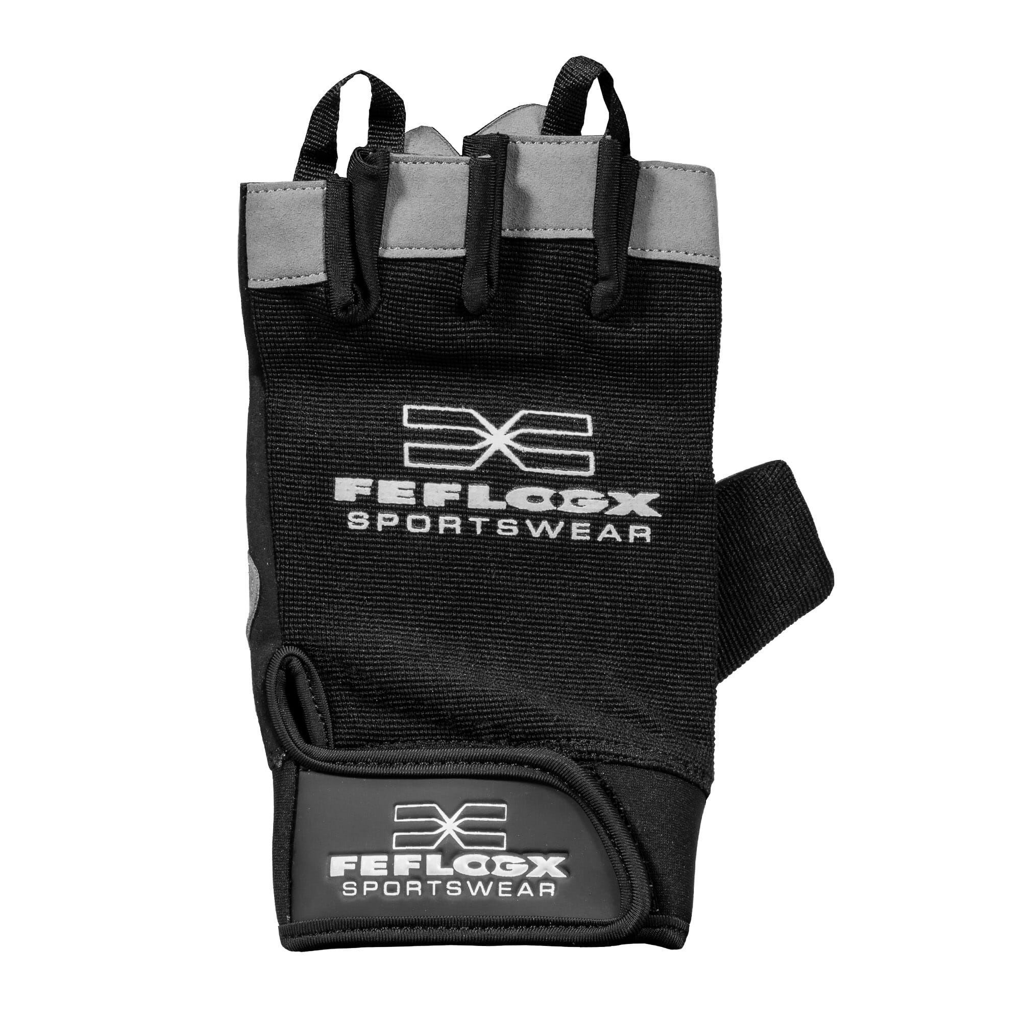 Fitness Handschuhe, Trainingshandschuhe von FEFLOGX Sportswear, in 2 Farben erhältlich, max. Schutz, hoch-komfortabel, leicht & schnell an- & auszuziehen, links vorne, Gym Gloves, Training, Kraftsport. Equipment. FFX Fitness Handschuhe High Performance