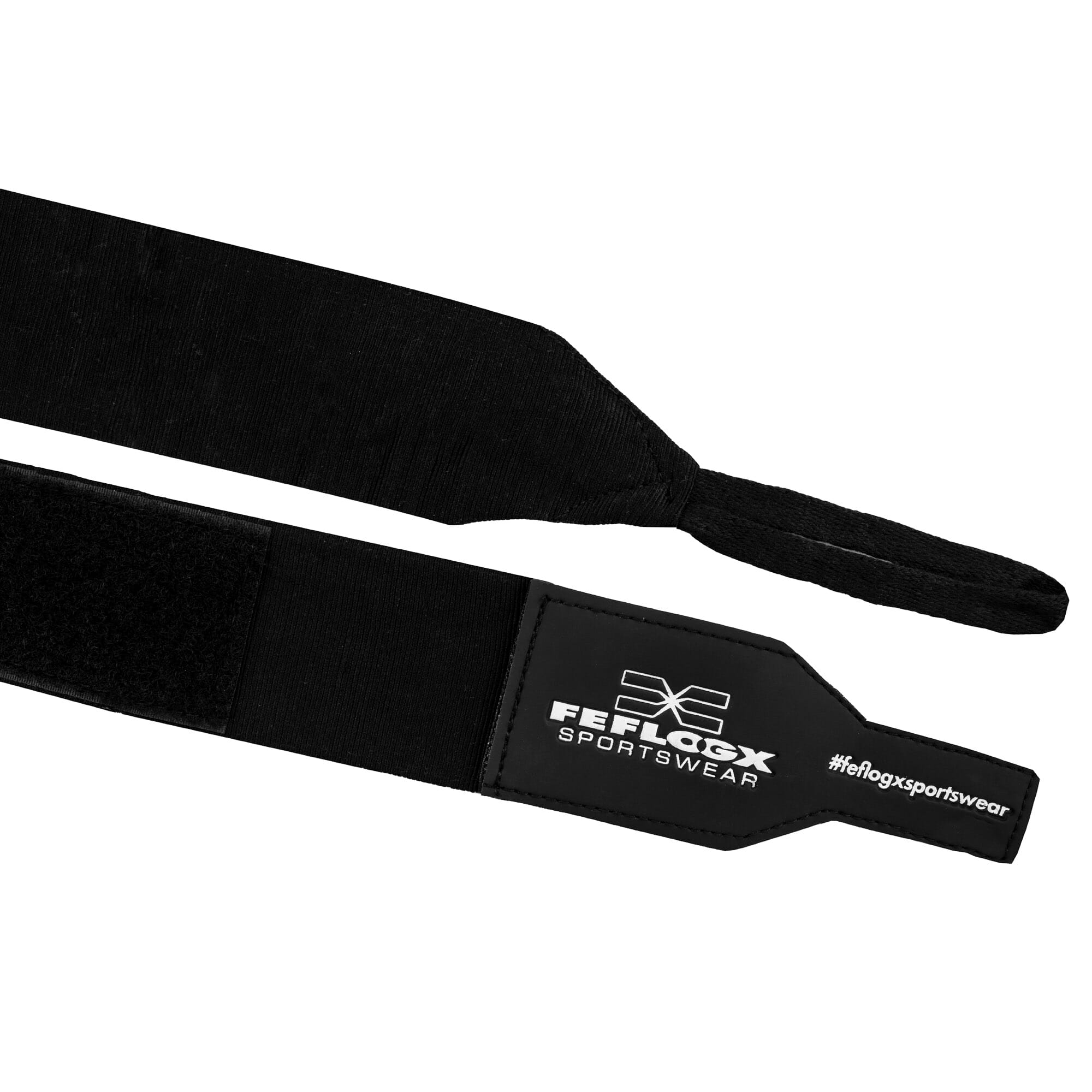 Box-Bandagen Performance Strike von FEFLOGX Sportswear, Boxbandagen, Handbandagen, Bandagen, MMA Bandagen Kampfsport, schwarz - weiß - rot - blau, 4,5m & 3m, mit Tasche/Beutel zum Waschen & Aufbewahren. Max. Power, extremer Halt & hoch-komfortabel, schwarze Bandagen aufgerollt mit Verschluss & Hot-Print-Logo mit Daumenschlaufe. FFX elastische Profi Boxbandagen Performance Striker