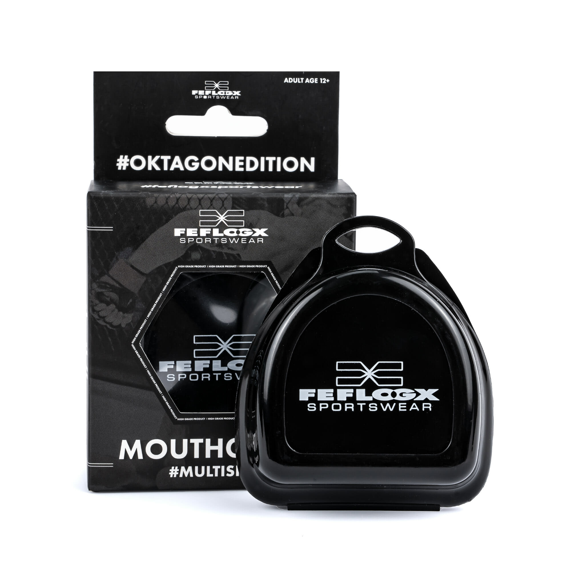 Hoch-professioneller FFX Multi Mundschutz Boxen Fight Performance von FEFLOGX Sportswear, Profi Kampfsport Zahnschutz Boxen MMA, Ringen, Box Zahnschutz Hockey, Mouthguard, multifunktional vielseitig einsetzbar, Muay-Thai, Kickboxen, Rugby & viele mehr, für jegliche Kontaktsportarten & Kampfsportarten, höchster Komfort & erstklassige Atemwegskanäle, max. bester Schutz, mit sehr hygienischer Aufbewahrungsbox & Anleitung auf der Verpackung, mit FFX Logo in weiß (14). FFX Pro Speed Rope Springseil Athletic Performance