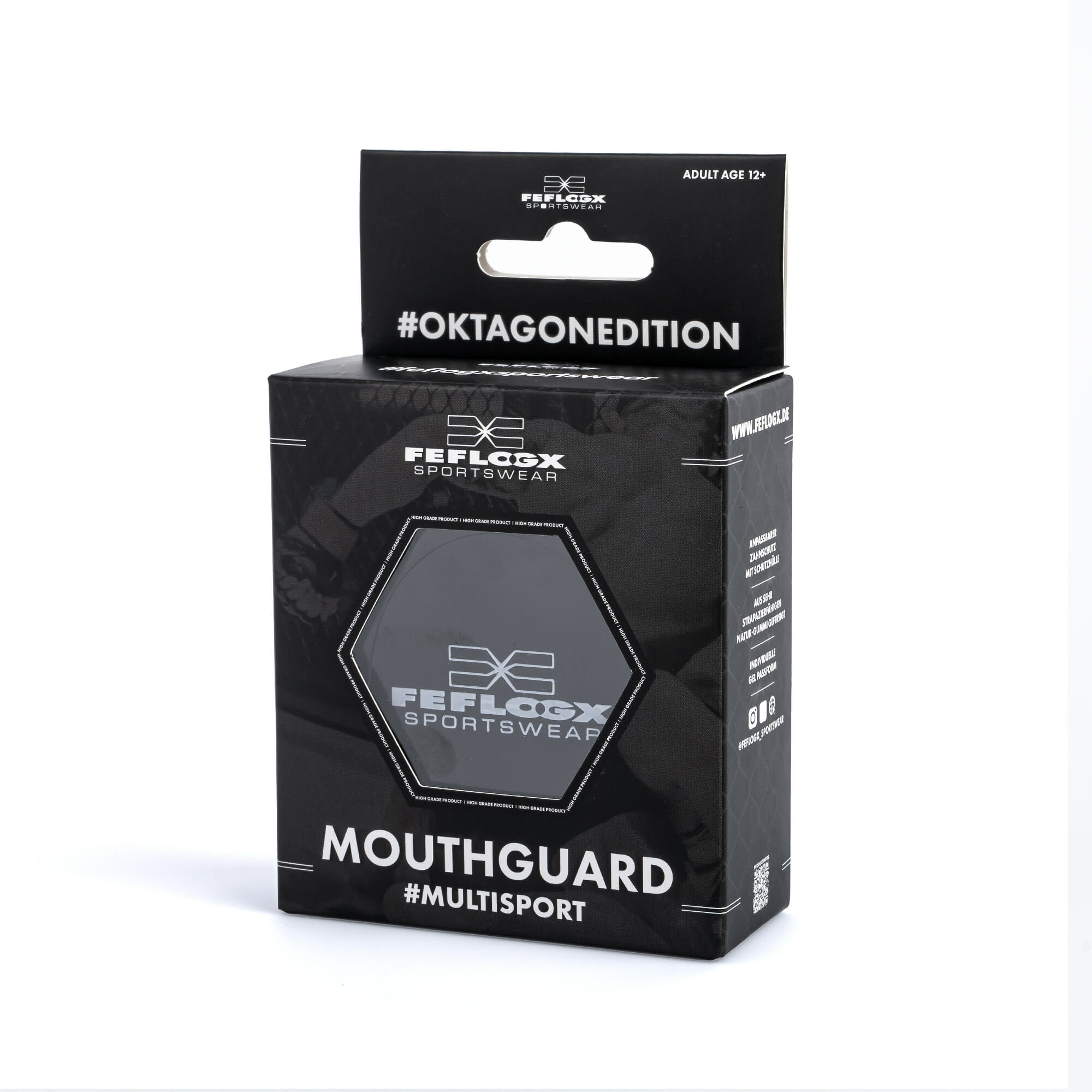 Hoch-professioneller FFX Multi Mundschutz Boxen Fight Performance von FEFLOGX Sportswear, Profi Kampfsport Zahnschutz Boxen MMA, Ringen, Box Zahnschutz Hockey, Mouthguard, multifunktional vielseitig einsetzbar, Muay-Thai, Kickboxen, Rugby & viele mehr, für jegliche Kontaktsportarten & Kampfsportarten, höchster Komfort & erstklassige Atemwegskanäle, max. bester Schutz, mit sehr hygienischer Aufbewahrungsbox & Anleitung auf der Verpackung, mit FFX Logo in weiß (10). FFX Pro Speed Rope Springseil Athletic Performance
