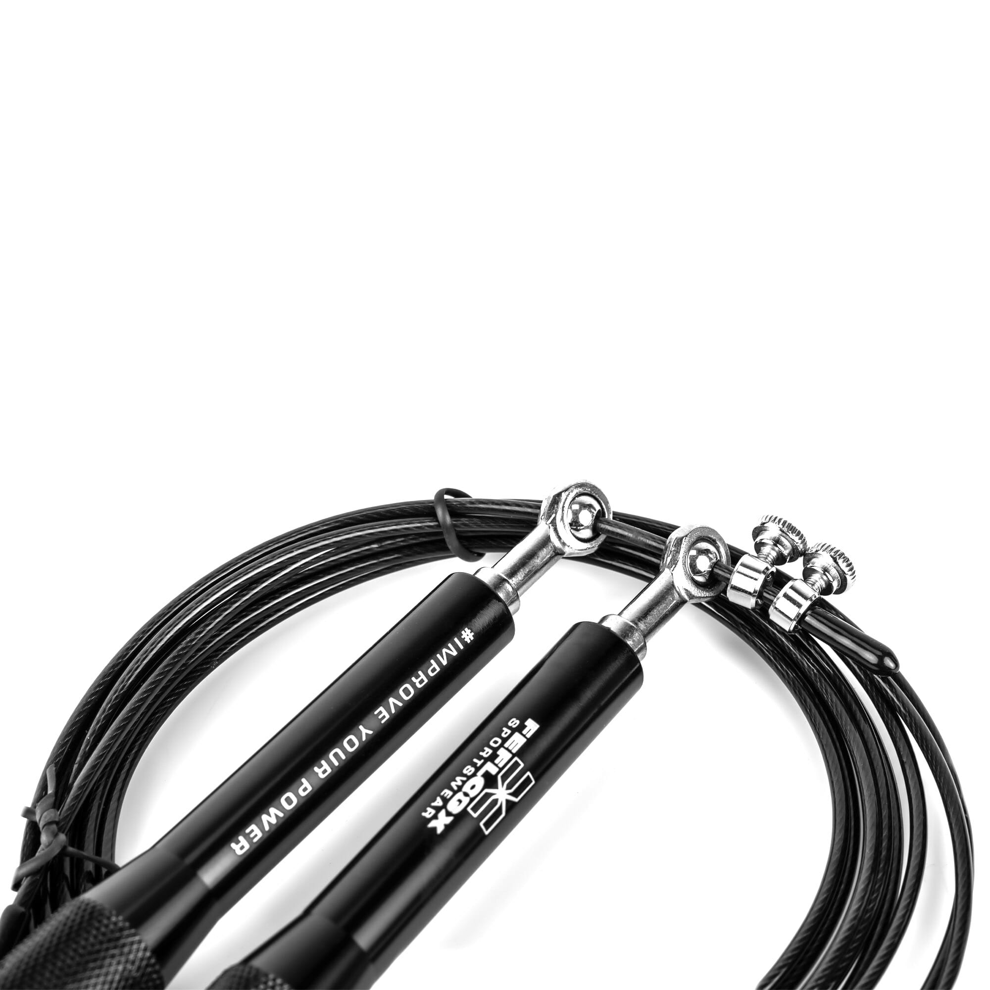 Premium Profi Springseil Rapid Movement by FEFLOGX Sportswear. 3m Länge & Größenverstellbar. Hochwertigstes & professionelles Rope Skipping Seil. Seilspringen auf höchstem Niveau für eine exzellente Performance, Sport Springseil Fitness Erwachsene & Kinder, Box-Springseil, MMA, Kampfsport, Kickboxen, Yoga & in jede andere Sportart optimal einsetzbar. Skipping Rope by FFX mit Kugellager & Dreh-Verschluss zum einfachen Einstellen der Länge (5). FFX Pro Speed Springseil Sport Rapid Movement