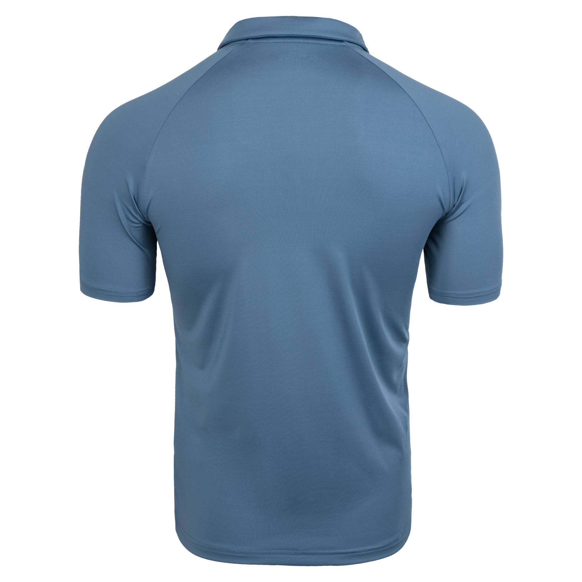 FFX Performance Poloshirt Excellent Athletics by FEFLOGX Sportswear, elegantes Polo Shirt, stilvolles Poloshirt, super bequemes Polo T Shirt, High Performance Sport Polo Shirt, Poloshirt Herren, Farben: schwarz, grün, blau, Rückseite blaues Sport Poloshirt. FFX Performance Poloshirt Excellent Athletics