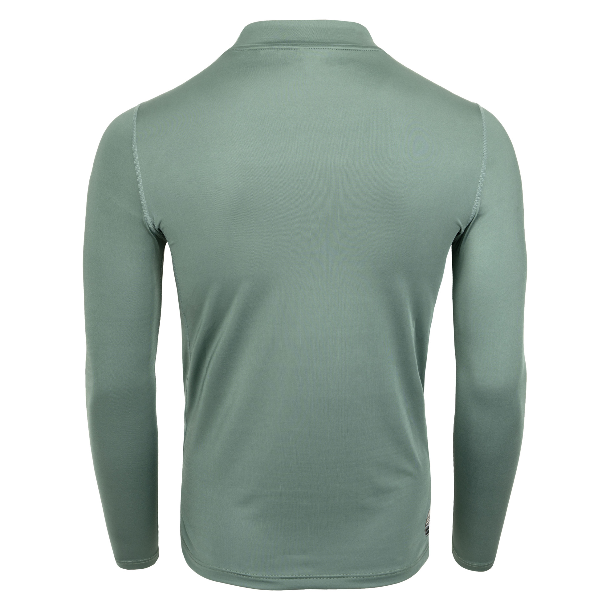 FFX Langarm Kompressions Sport Shirt Extreme Power by FEFLOGX Sportswear. Extrem hochwertig, super bequem & erstklassige Passform für High Performance, Sport Sweatshirt, Sweatshirt, Sport Oberteil, Longsleeve Shirt, Sport Shirt, Sportshirt langarm, Rashguard, langarm Rashguard, Sportshirt langärmlig, langarm Rashguard, Farben: blau, schwarz, weiß & grün, hintere Ansicht des grünen langarm Kompressionsshirt. FFX Langarm Kompressions Sport Shirt Extreme Power