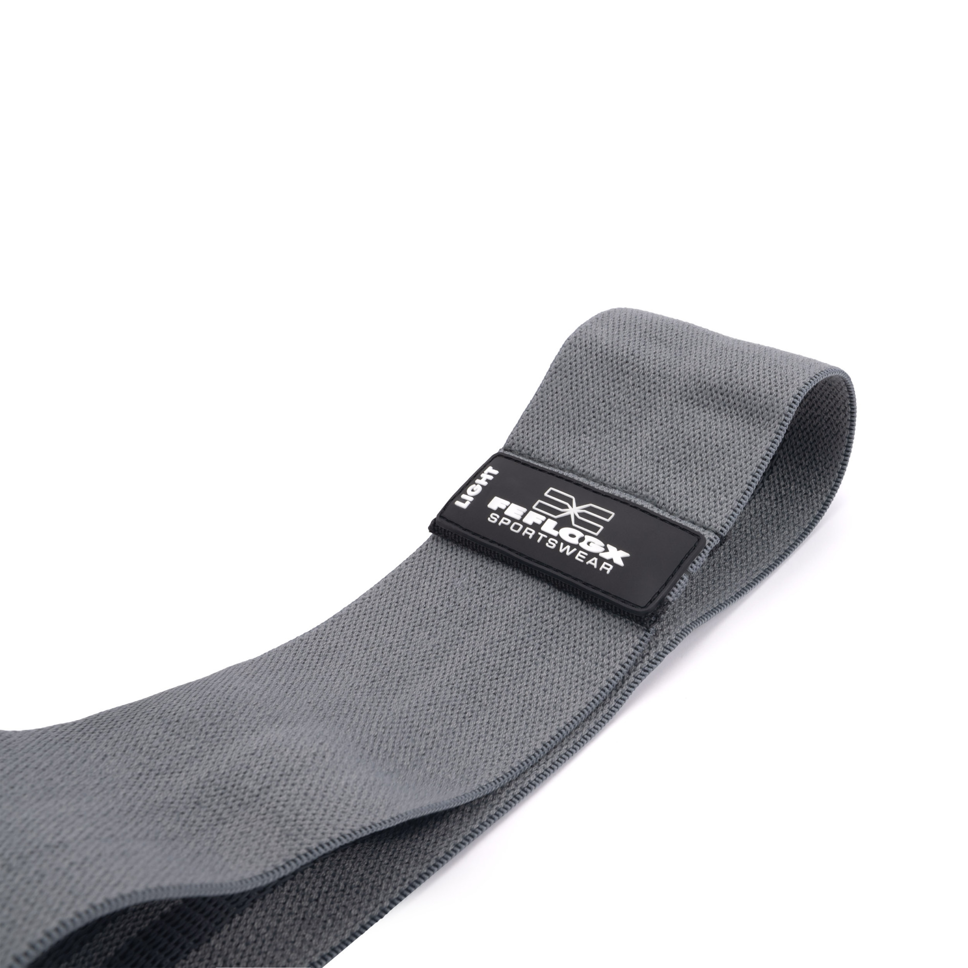 Erstklassige FFX Profi Stoff Widerstandsbänder Sport High Performance by FEFLOGX Sportswear, extrem hochwertige Gummibänder Sport, Resistance Bands, Fitnessbänder, Fitness Bänder, Booty Bands, Sport Hüftbänder mit High-Grade Silicon-Rubber-Patch & einem qualitativ sehr hochwertigen Netzbeutel zur ordentlichen Aufbewahrung, 3 verschiedene Stärken (Strong, Medium, Light), hier Grau - Light (2). FFX Profi Stoff Widerstandsbänder Sport High Performance