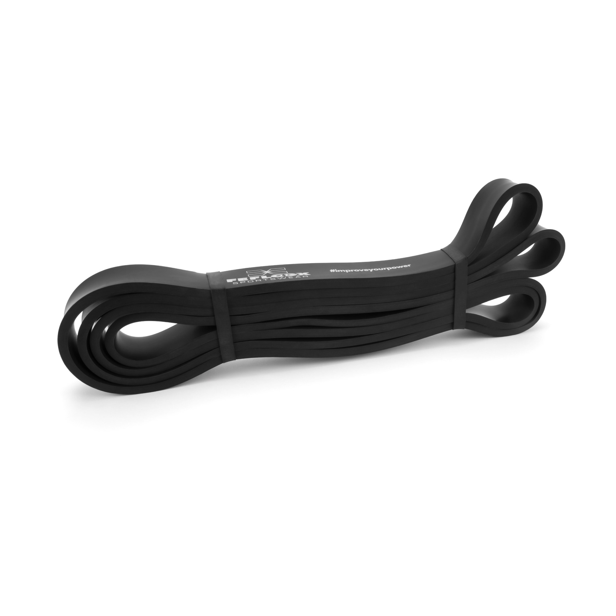 FFX Große Profi Widerstands Fitnessbänder High Performance by FEFLOGX Sportswear. Gummibänder Sport einzeln oder in 4er- & 5er-Packs, Sport Widerstandsbänder in 4 verschiedenen Stärken und Farben. Resistance-Bands, Gummiband Sport, Fitnessbänder Set für Training, auch perfekt als Klimmzughilfe, schwarzes, mittel starkes Loop Band, mit extrem hochwertigem Netzbeutel (1). FFX Große Profi Widerstands Fitnessbänder High Performance
