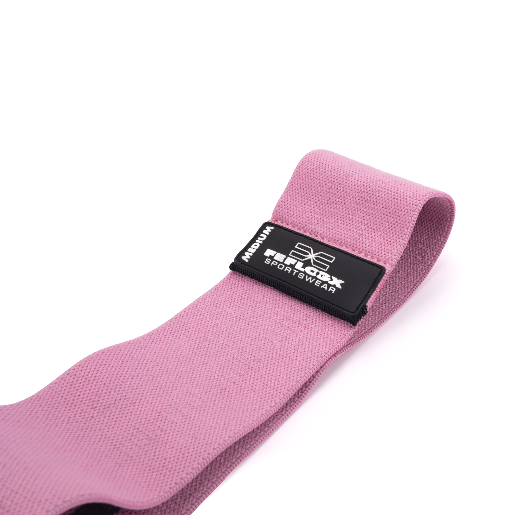 Erstklassige FFX Profi Stoff Widerstandsbänder Sport High Performance by FEFLOGX Sportswear, extrem hochwertige Gummibänder Sport, Resistance Bands, Fitnessbänder, Fitness Bänder, Booty Bands, Sport Hüftbänder mit High-Grade Silicon-Rubber-Patch & einem qualitativ sehr hochwertigen Netzbeutel zur ordentlichen Aufbewahrung, 3 verschiedene Stärken (Strong, Medium, Light), hier Pink - Medium (2). FFX Profi Stoff Widerstandsbänder Sport High Performance