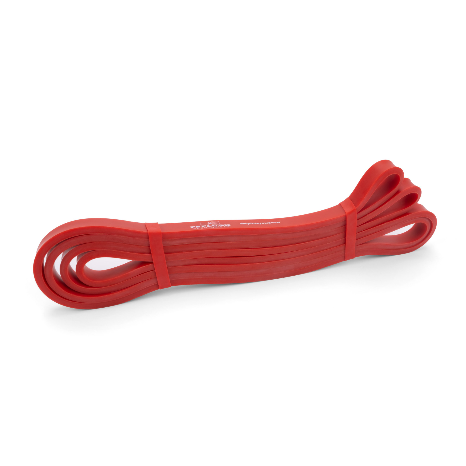 FFX Große Profi Widerstands Fitnessbänder High Performance by FEFLOGX Sportswear. Gummibänder Sport einzeln oder in 4er- & 5er-Packs, Sport Widerstandsbänder in 4 verschiedenen Stärken und Farben. Resistance-Bands, Gummiband Sport, Fitnessbänder Set für Training, auch perfekt als Klimmzughilfe, rotes, leichtes Loop Band, mit extrem hochwertigem Netzbeutel. FFX Große Profi Widerstands Fitnessbänder High Performance