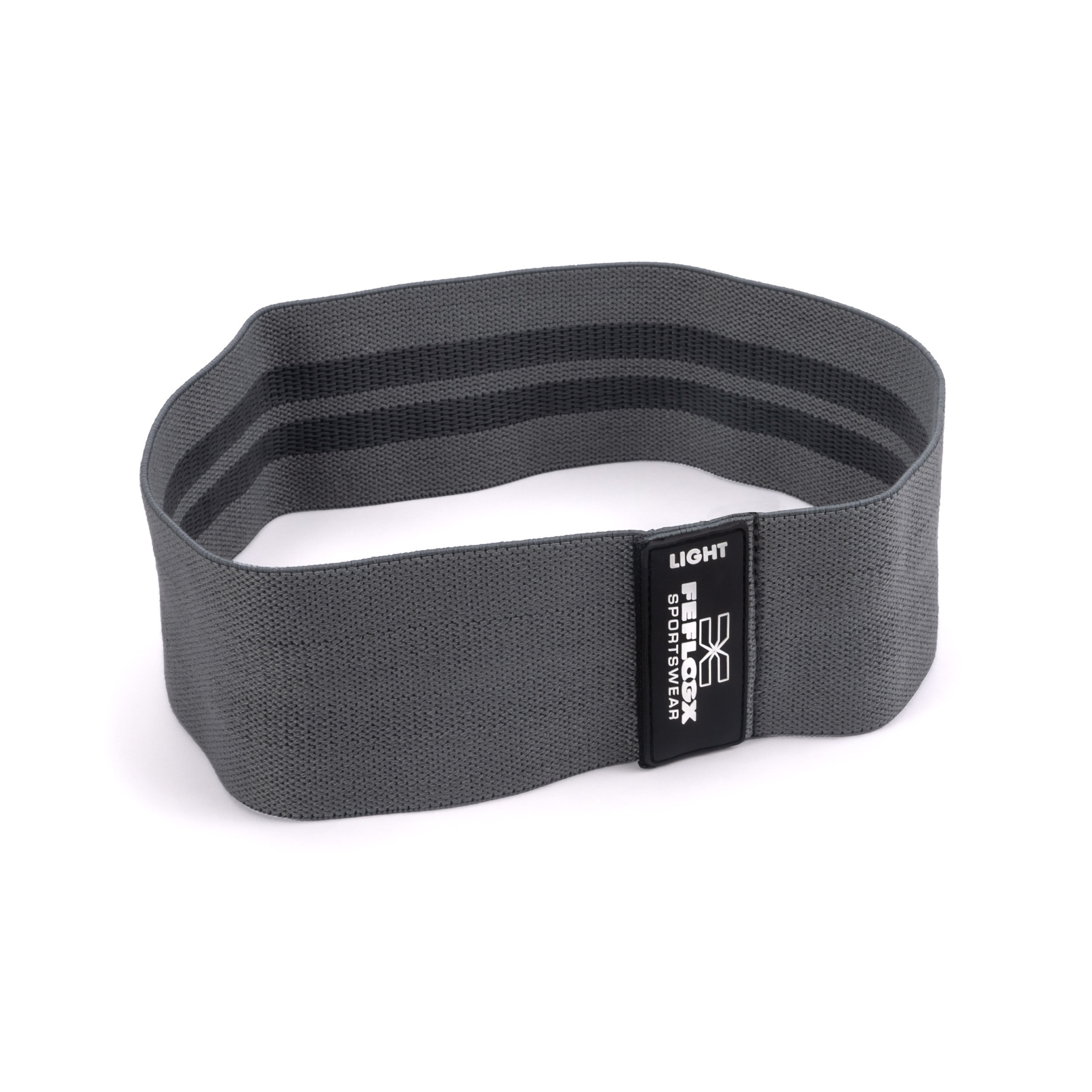Erstklassige FFX Profi Stoff Widerstandsbänder Sport High Performance by FEFLOGX Sportswear, extrem hochwertige Gummibänder Sport, Resistance Bands, Fitnessbänder, Fitness Bänder, Booty Bands, Sport Hüftbänder mit High-Grade Silicon-Rubber-Patch & einem qualitativ sehr hochwertigen Netzbeutel zur ordentlichen Aufbewahrung, 3 verschiedene Stärken (Strong, Medium, Light), hier Grau - Light (3). FFX Profi Stoff Widerstandsbänder Sport High Performance