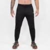 FFX Lange Superior Jogginghose Absolute Power by FEFLOGX Sportswear, Teil des Trainingsanzug: FFX Superior Jogginganzug Absolute Power, Top-Style Trainingshose, Trackpants mit super bequemer Passform, Sporthose mit Handytasche, Herren Jogginghose, Fitness Hose, Sporthose für High Performance, Farben schwarz, vordere Ansicht der schwarzen Jogginghose mit Reißverschlusstaschen. FFX Superior Kapuzen Trainingsjacke Absolute Power