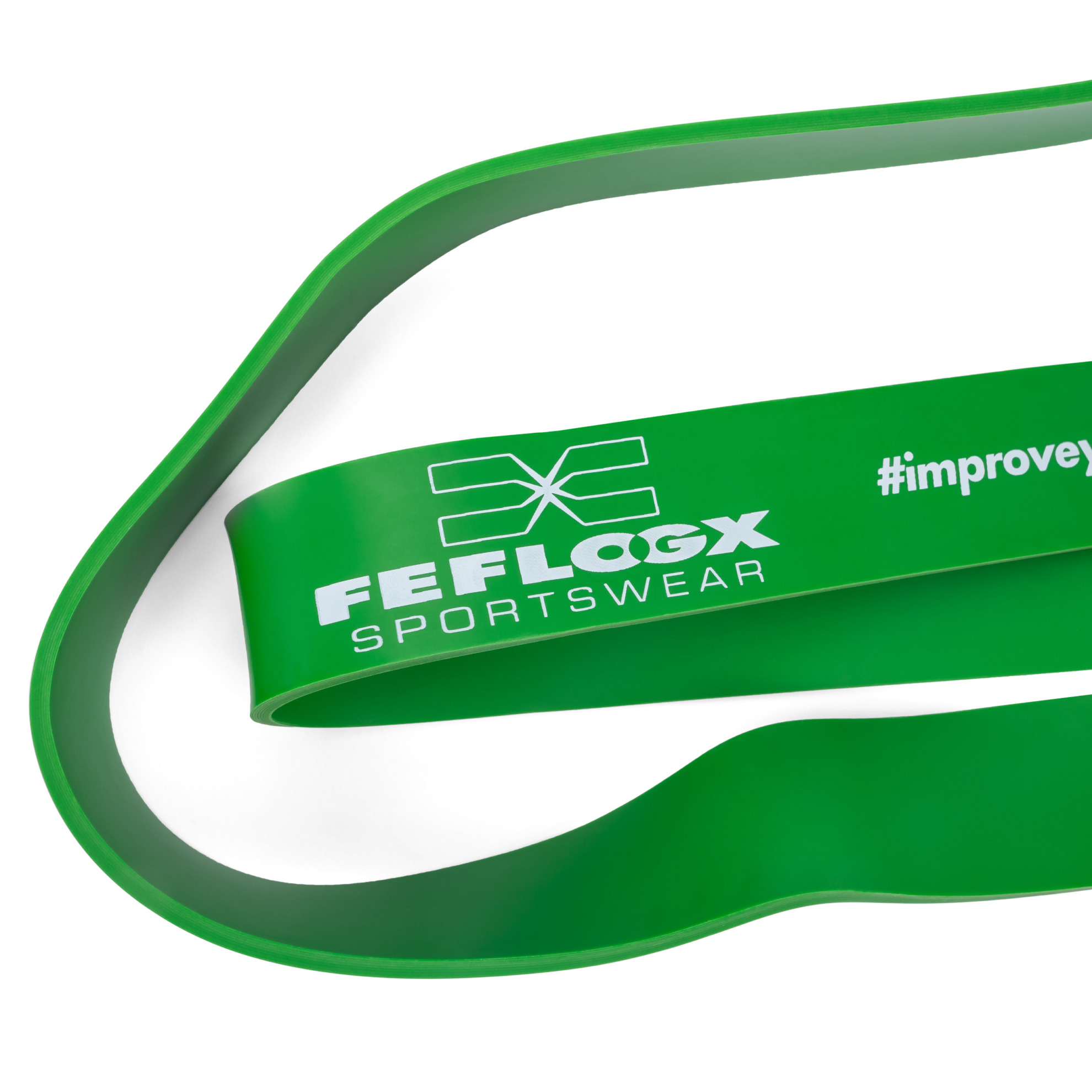 FFX Große Profi Widerstands Fitnessbänder High Performance by FEFLOGX Sportswear. Gummibänder Sport einzeln oder in 4er- & 5er-Packs, Sport Widerstandsbänder in 4 verschiedenen Stärken und Farben. Resistance-Bands, Gummiband Sport, Fitnessbänder Set für Training, auch perfekt als Klimmzughilfe, grünes, sehr starkes Loop Band, mit extrem hochwertigem Netzbeutel (3). FFX Große Profi Widerstands Fitnessbänder High Performance