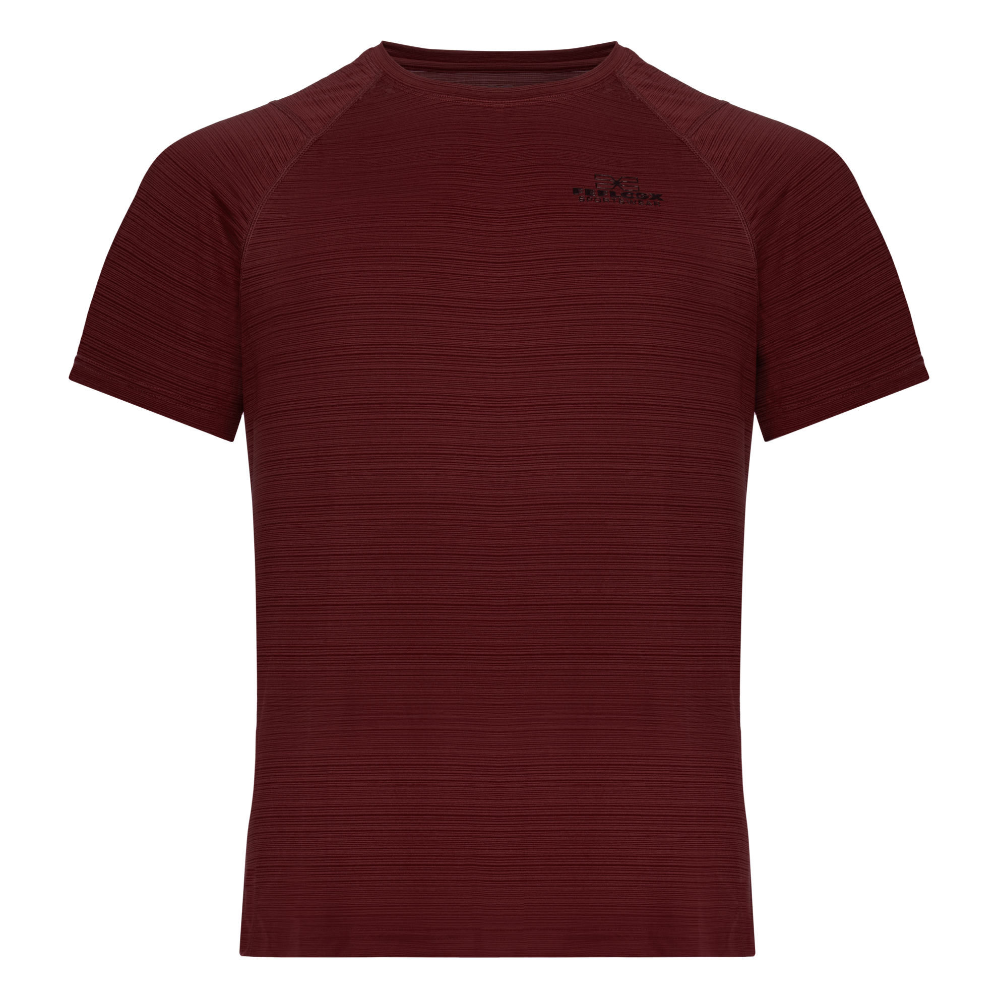 FFX Stretch Sportshirt Fighting Force by FEFLOGX Sportswear, super komfortabel & mega Top stylisches Design, Sport Shirt, Laufshirt, Gym Shirt, MMA Shirt, Rashguard, sretchiges Fighting Fitness Shirt Farben: schwarz, grau, blau, rot, vordere Ansicht des roten stretch Sportshirts (1). FFX Stretch Sportshirt Fighting Force