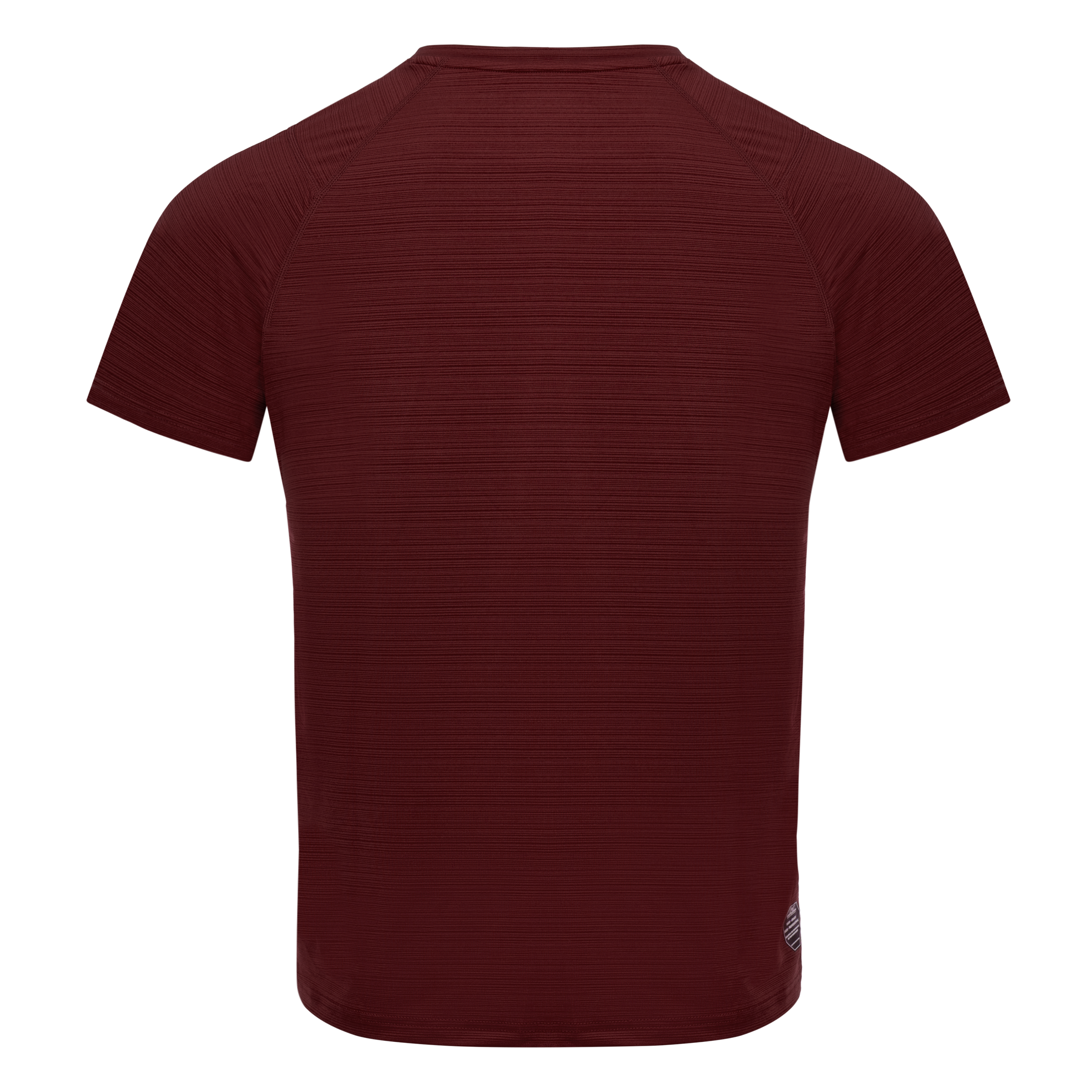FFX Stretch Sportshirt Fighting Force by FEFLOGX Sportswear, super komfortabel & mega Top stylisches Design, Sport Shirt, Laufshirt, Gym Shirt, MMA Shirt, Rashguard, sretchiges Fighting Fitness Shirt Farben: schwarz, grau, blau, rot, hintere Ansicht des roten stretch Sportshirts (1). FFX Stretch Sportshirt Fighting Force