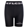 FFX Kurze Damen Leggings Performance Move (länger) by FEFLOGX Sportswear, elegante Damen Tight Shorts, Sport Shorts, Damen Shorts, kurze Damen Leggings, kurze Sport Leggings, Compression Tights, Compression Shorts, kurze Damen Radlerhose, kurze Damen Tights, vordere Ansicht der Yoga Shorts. FFX Fight Shorts Competition Strength