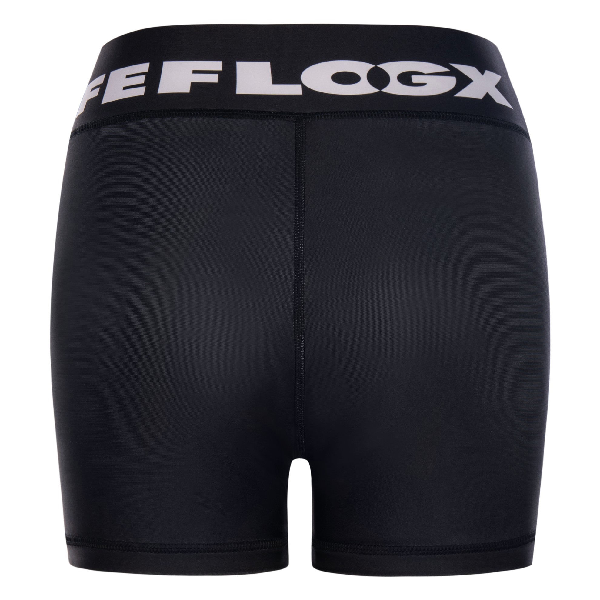 FFX Kurze Damen Tights Performance Move (kürzer) by FEFLOGX Sportswear, elegante Damen Tight Shorts, Sport Shorts, Damen Shorts, kurze Damen Leggings, kurze Sport Leggings, Compression Tights, Compression Shorts, kurze Damen Radlerhose, Damen Biker Shirts, kurze Damen Tights, hintere Ansicht der Yoga Shorts. FFX Kurze Damen Tights Performance Move (kürzer)