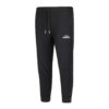 FFX High Performance Sporthose Pure Strength von FEFLOGX Sportswear, mit Reißverschlusstaschen, Jogginghose in schwarz & grau, Sporthose Herren, Sport Hose, Jogging Hose, seitliche Vorderansicht der schwarzen, langen Trainingshose. FFX High Performance Trainingsanzug Fighting Fitness