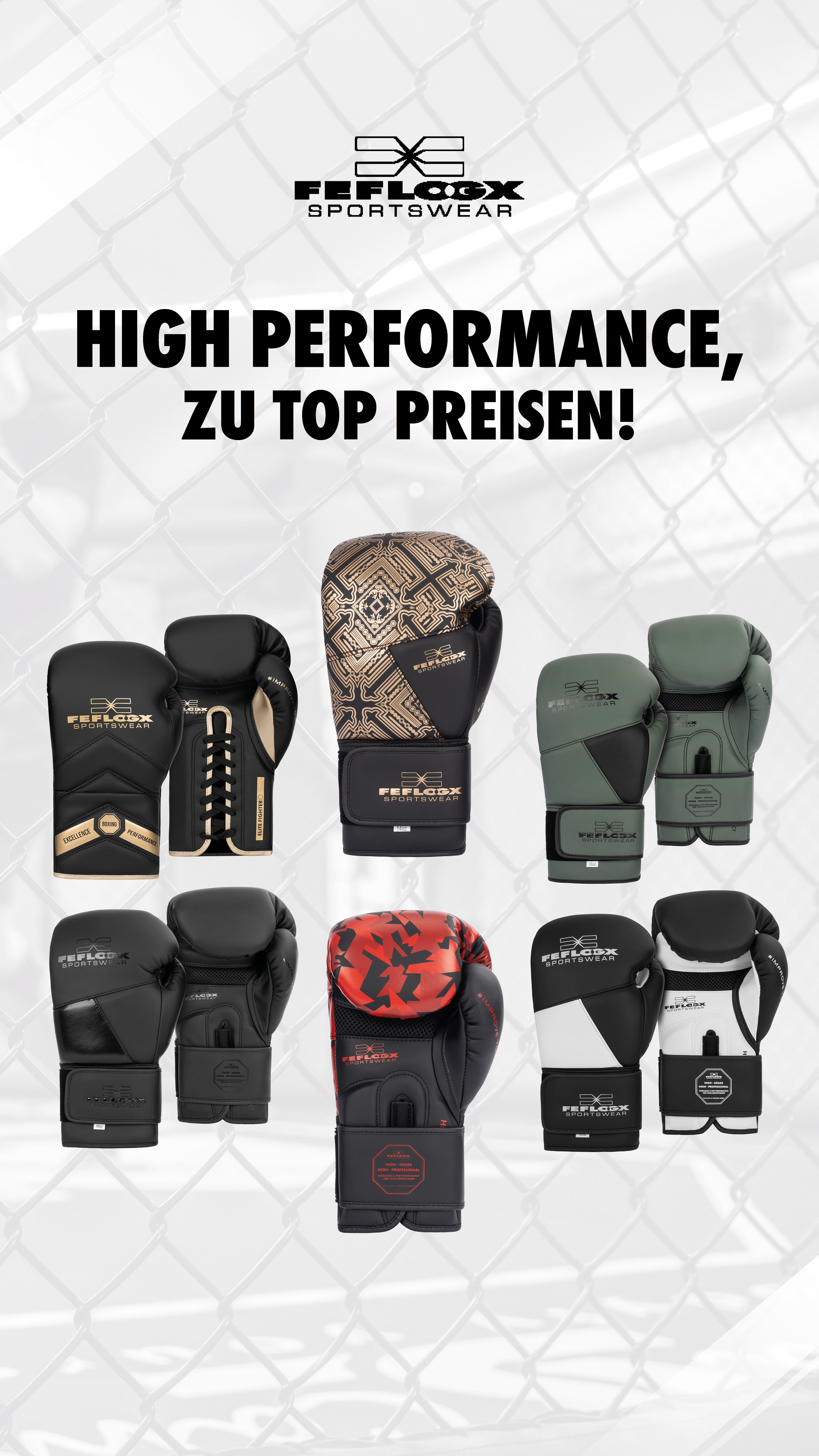 FEFLOGX Black Week, Black Friday, Black Sale Banner mit allen hoch professionellen FEFLOGX Boxhandschuhe, FFX Sale Rabatte auf erstklassige Kleidung & Equipment für MMA, Boxen, Kampfsport & Functional Fitness, High-Performance zu Top Preisen (5).